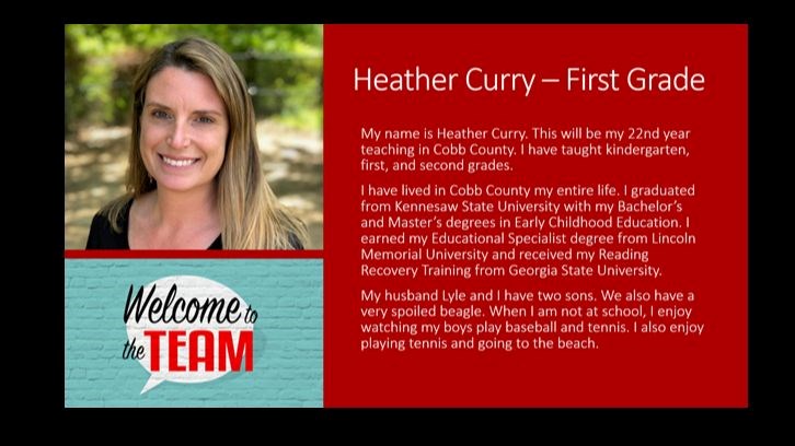 welcome heather curry